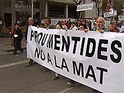 Manifestació a Girona contra la MAT