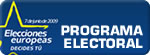Programa Electoral, Elecciones Europeas, en PDF