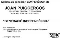 Conferència de Joan Puigcercós a la UdL