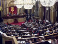 El Parlament de Catalunya, en el moment de la votació