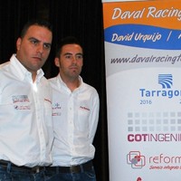 Imatge de la presentació que s&#8217;ha realitzat aquest dilluns del Daval Racing Team format pel pilot David Urquijo i pel copilot Àlex Güiza. L&#8217;equip representarà i promocionarà la imatge de Tarragona al 46è Ral&#183;li Catalunya-Costa Daurada, única cita espanyola del Mundial de Rallies de la FIA.