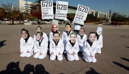 Mofas al G20 en Seúl.