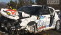 El cotxe de Kubica, després de l'accident a Itàlia