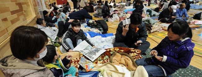 Població evacyada a la zona de Fukushima / AFP