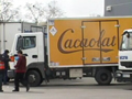 Un camió de Cacaolat a la fàbrica de Parets del Vallès