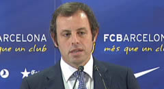 El president del FC Barcelona Sandro Rosell ha tractat temes de l'actualitat blaugrana.