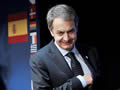 José Luis Rodríguez Zapatero a la seva arribada a la roda de premsa (Foto: EFE)