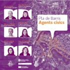 Sis agents cívics porten la informació del Pla de Barris de Torelló casa per casa