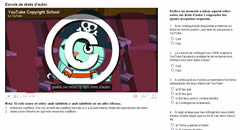 El vídeo de dibuixos animats explica el "copyright" i té subtítols en català.