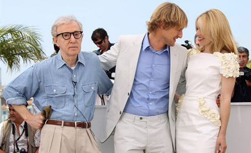 Woody Allen promocionando 'Midnight in Paris'