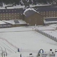La neu caiguda en els últims dies ha retornat al Pirineu a l'hivern, com demostra aquesta imatge de Núria