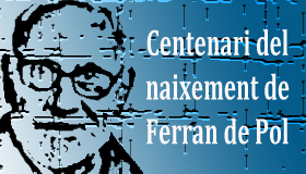 Centenari del Naixement de Lluís Ferran de Pol. Logo creat per Enric Pera