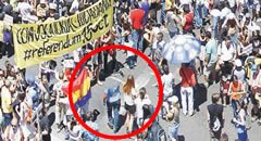La polèmica imatge publicada per "La Razón"