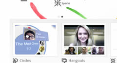El Google+ permet fer videoxats amb els amics.