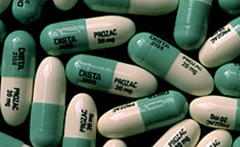 Càpsules de Prozac, un medicament antidepressiu que s'ha fet famós