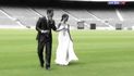 Primer casament al Camp Nou, dos socis del Barça del Masnou