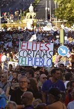 La manifestació dels 'indignats' a Madrid, el 24 de juliol / EFE