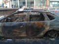 Cotxe de policia cremat a Tottenham (Autora: Íngrid Molinos)