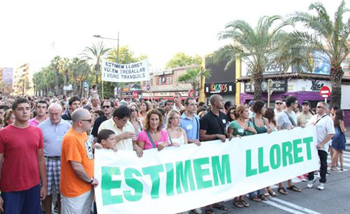 Protesta veïnal a Lloret de Mar