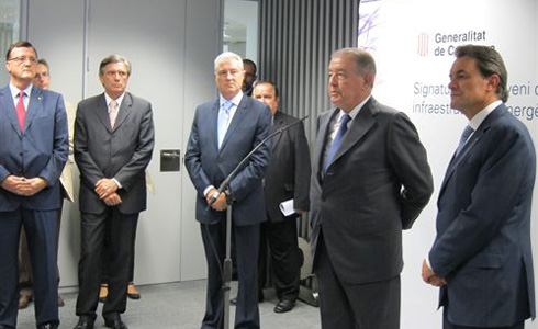 9 Salvador Gabarró, president de Gas Natural Fenosa, i Artur Mas