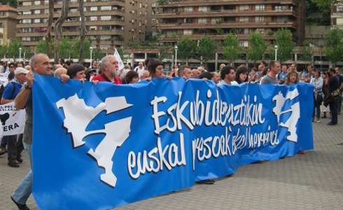Manifestación por los presos vascos