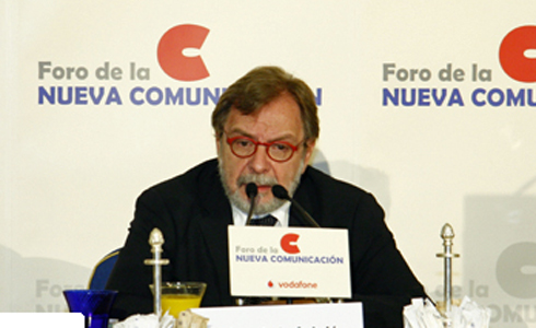 Juan Luis Cebrián, conseller delegat de pressa, en Nova Forum