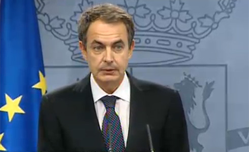 Zapatero compareix després de l'anunci d'ETA