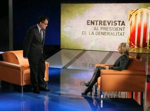 Cara a cara · Mònica Terribas va fer la primera entrevista a Artur Mas després que el Govern anunciés les retallades a la CCMA