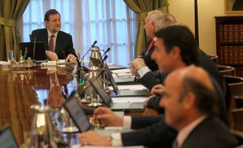 Rajoy presidint el Consell de Ministres