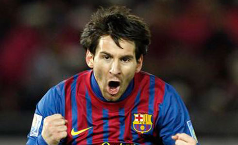Messi celebra gol