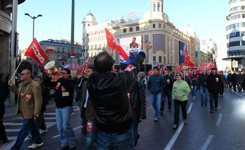 Una manifestació a Madrid
