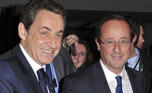 Nicolas Sarkozy y Francois Hollande