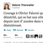 La primera dama francesa diu ara que li van piratar el compte de Twitter