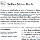 Què vol Sheldon Adelson?