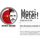 Un comptador de promeses de Mohamed Morsi