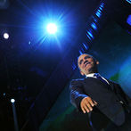 Barack Obama somriu als seus seguidors després de ser reelegit presidents dels Estats Units/ AFP/ Jewel Samad 