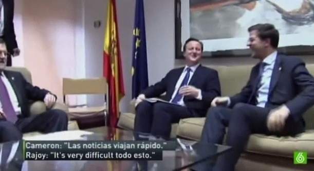 Rajoy a David Cameron: "It's very difficult todo esto"
