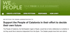 Recullen signatures a la web de la Casa Blanca per l'autodetermina- ció de Catalunya