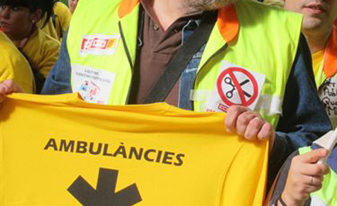 Protestes d'ambulancieros