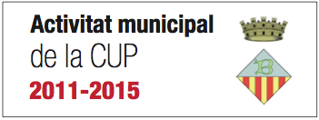 Activitat municipal de la CUP 2011-2015