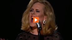 La cantant Adele a la gala dels Grammy