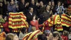 'UNA NACIÓ, UNA SELECCIÓ' 
 Aquest és el lema que acompanya sempre totes les seleccions catalanes en tots els partits amistosos i oficials que disputen.