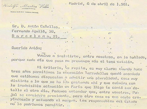 Carta Martín Villa