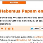 L'adéu al papa, en llatí a VilaWeb