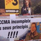 Protesta pel tancament de la delegació de tv3 a Perpinyà