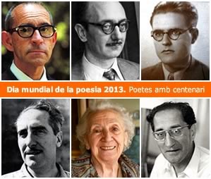 Els poetes amb centenari, el Dia Mundial de la Poesia