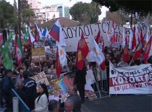 Protestes a Xipre. · 