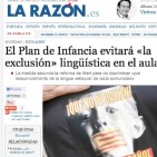 La Razón usa un cartell ultra per a il·lustrar un article contra el català