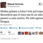 Partits i entitats reaccionen a l'agressió policíaca contra Miquel Gironès