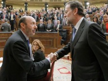 Rajoy i Rubalcaba exhibeixen sintonia contra el referèndum
